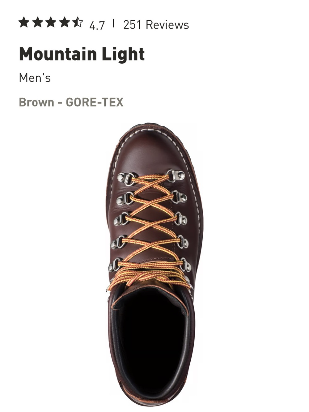 Mountain Light Gortex boots